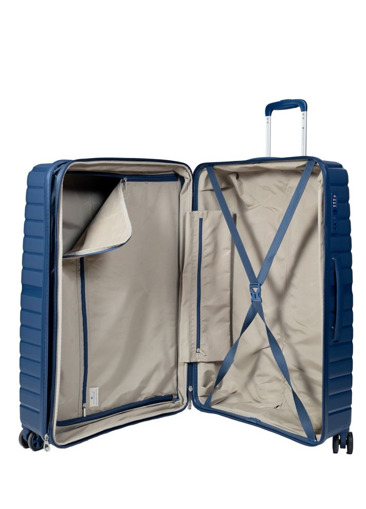 Чемодан маленький S под ручную кладь 49203 полипропилен Тёмно-синий Snowball (297643486)