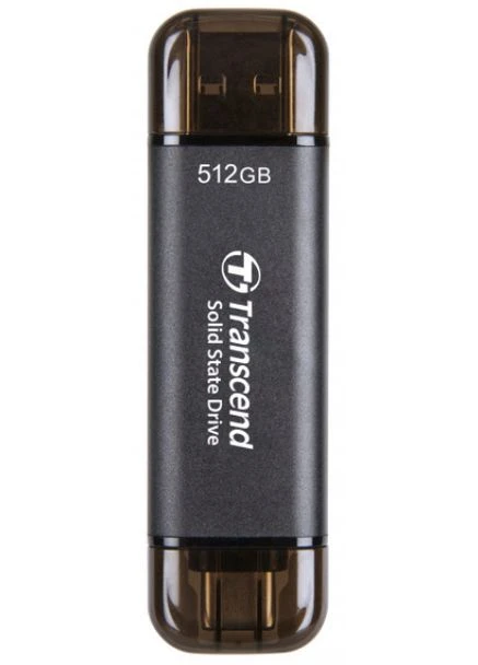SSD накопичувач ESD310C 512GB, USB Type C/A сірий (6900650) Transcend (382809056)