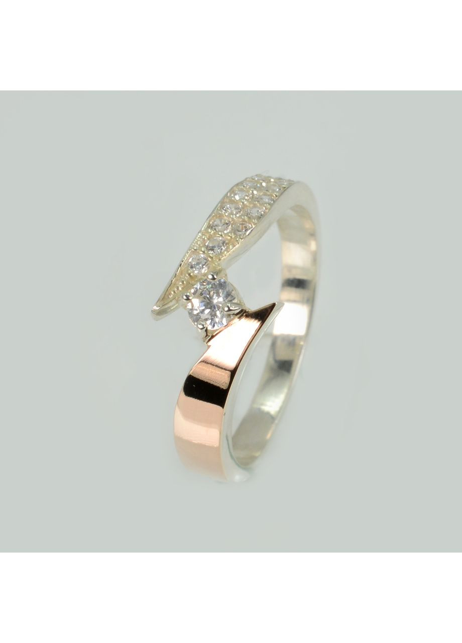 Серебряное кольцо с бриллиантами. Silver Style (367268395)