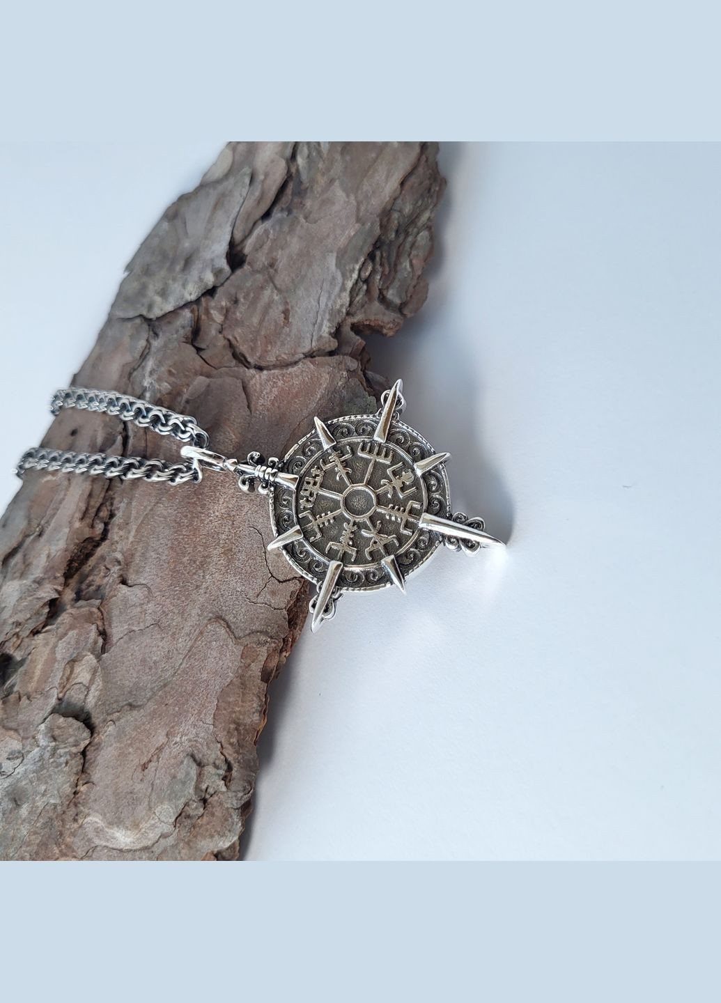 Серебряная подвеска оберег амулет Шолом страху Черненное серебро 925 пробы (АРТ.89058ч) 9.20г No Brand (306742779)