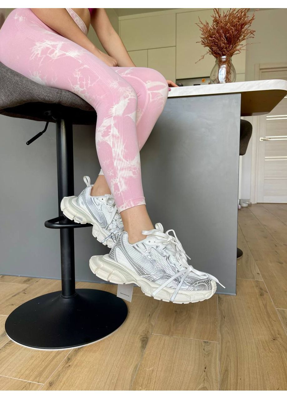 Кросівки жіночі і чоловічі Balenciaga 3XL White Silver | Баленціага 3XL срібні No Brand срібні демісезони (352474028)