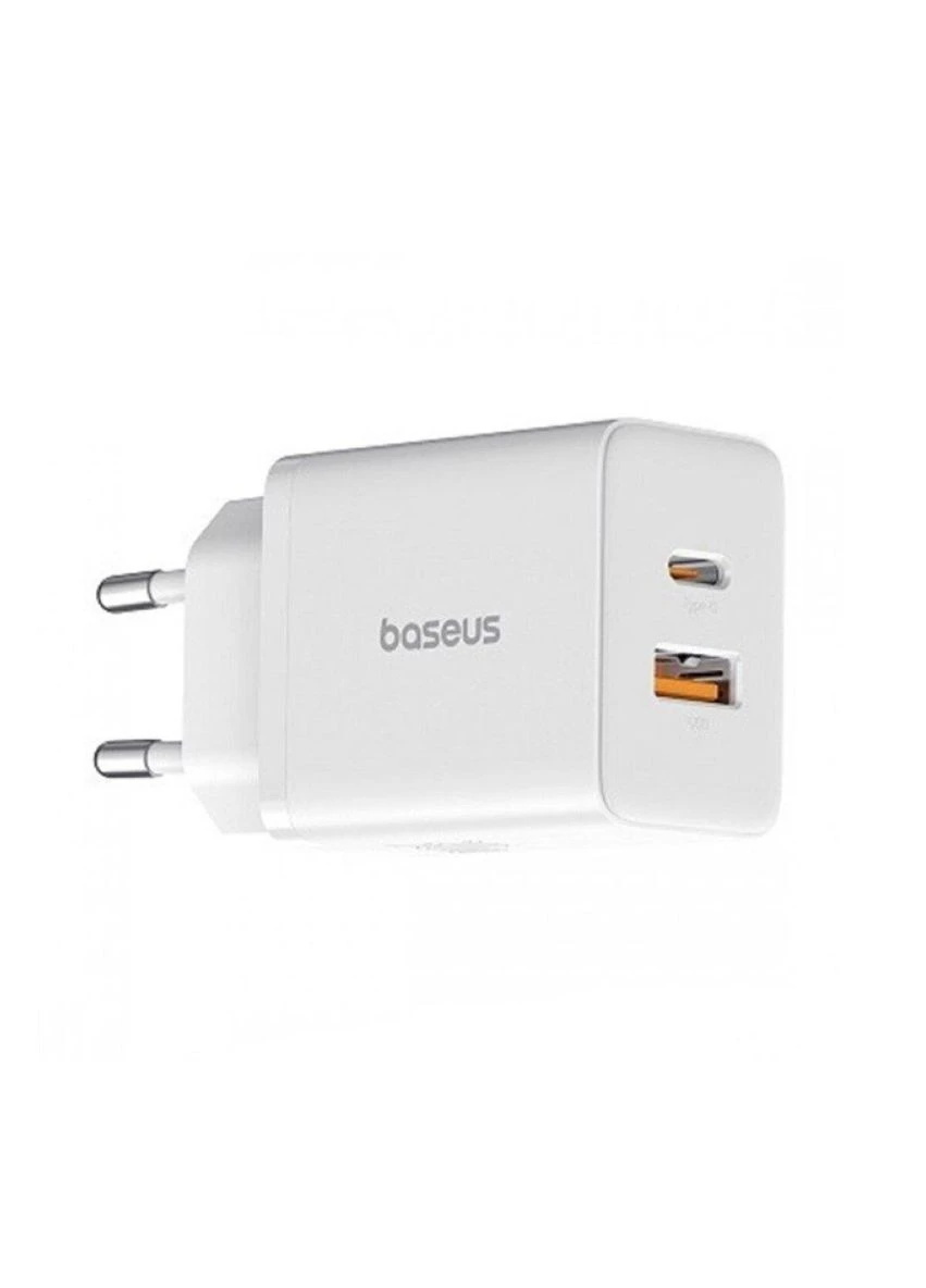 Мережевий зарядний пристрій Cube Fast Charger C+U 30W EU Moon White Baseus (367724532)