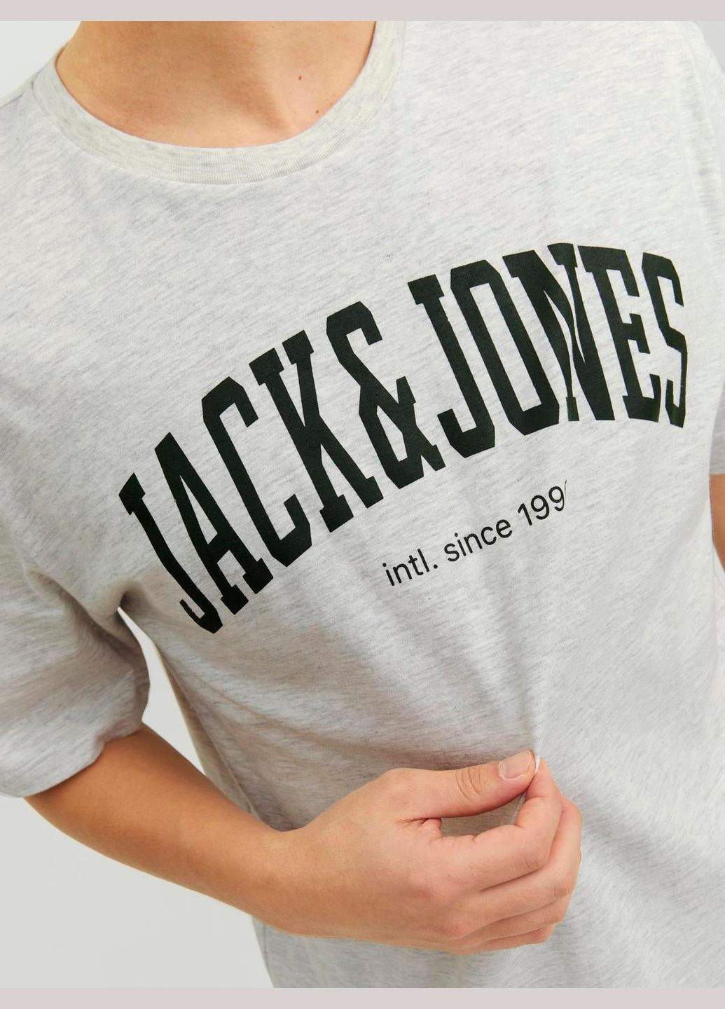 Сіра футболка,сірий з принтом,jack&jones Jack & Jones