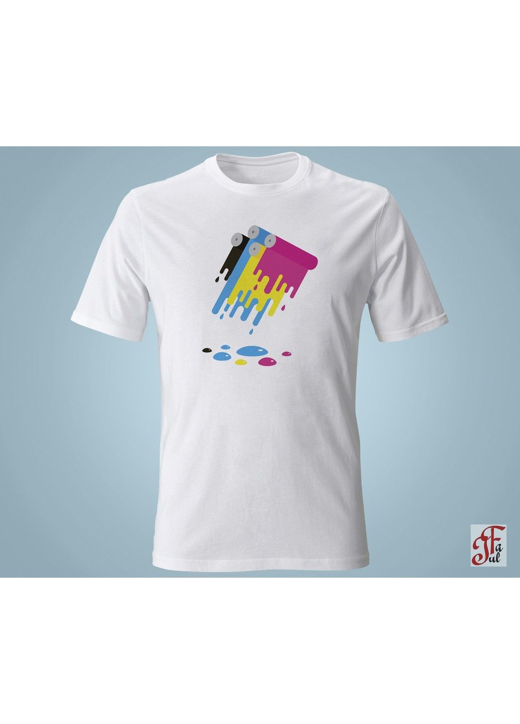 Футболка жіноча з принтом Палітра CMYK. XXL ЗаСвіт - (280940628)