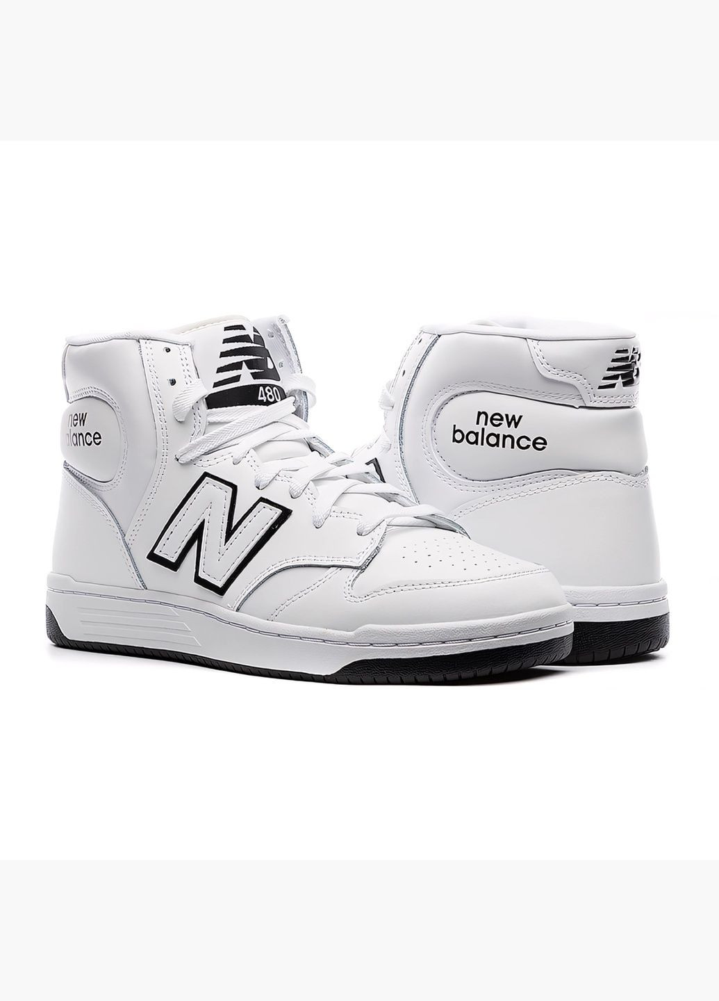 Білі кросівки чоловічі 480 white bb480coa New Balance