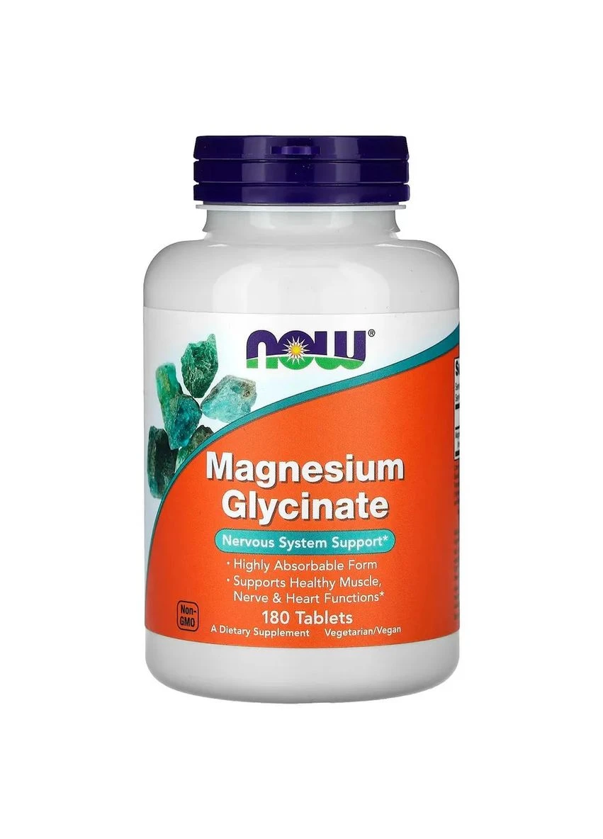 Гліцинат магнію Foods Magnesium Glycinate 180 таблеток Now (325701247)