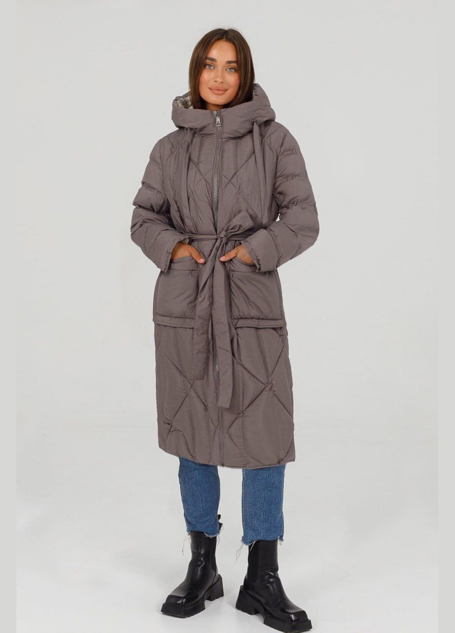 Графитовая зимняя пальто Lora