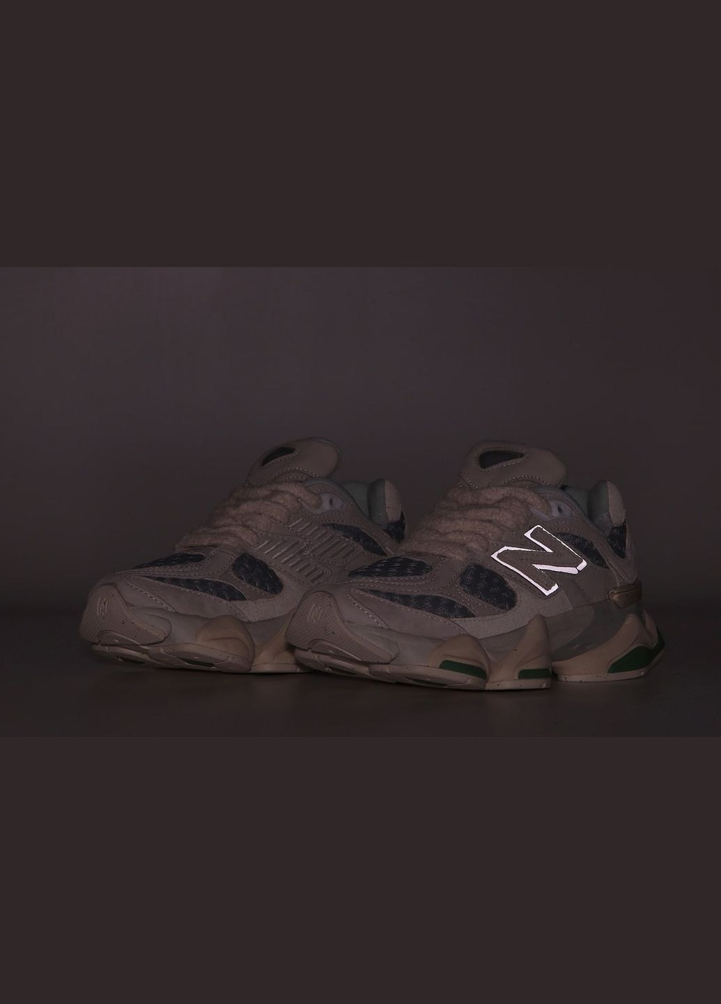 Сірі всесезонні жіночі кросівки new balance bricks & wood No Brand 9060