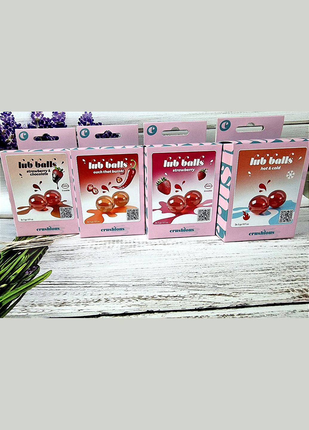 Вибухові кульки зі смаком шампанського із вершками Balls lub strawberry&champagne Crushious (297398958)