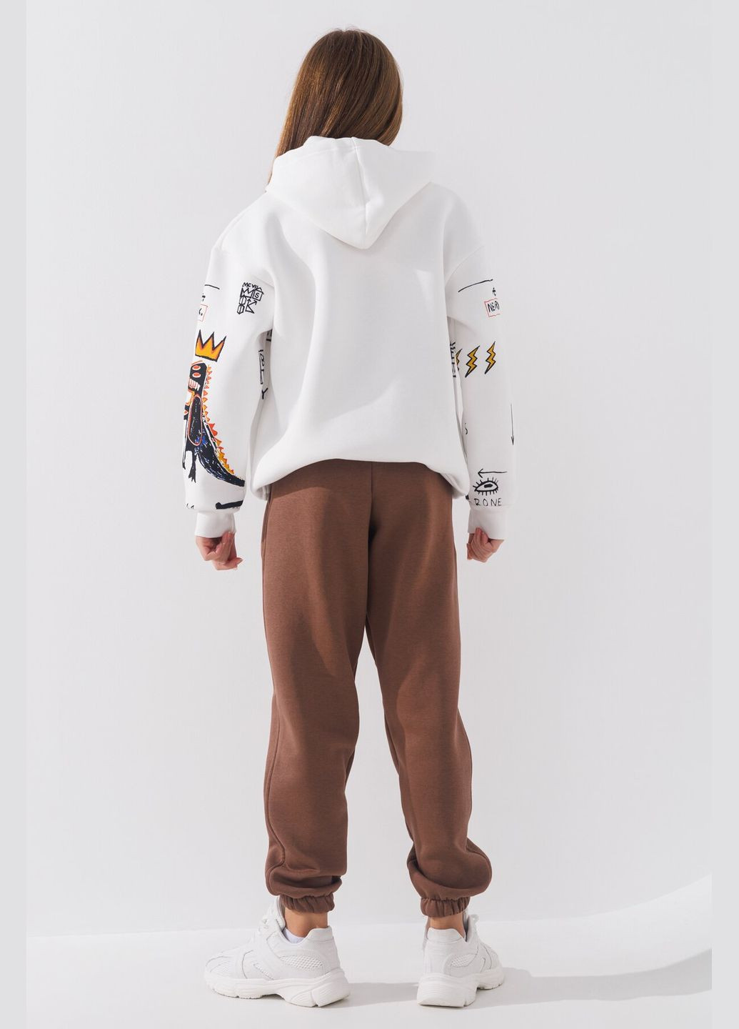 Кофейные спортивные зимние брюки ANGELOS