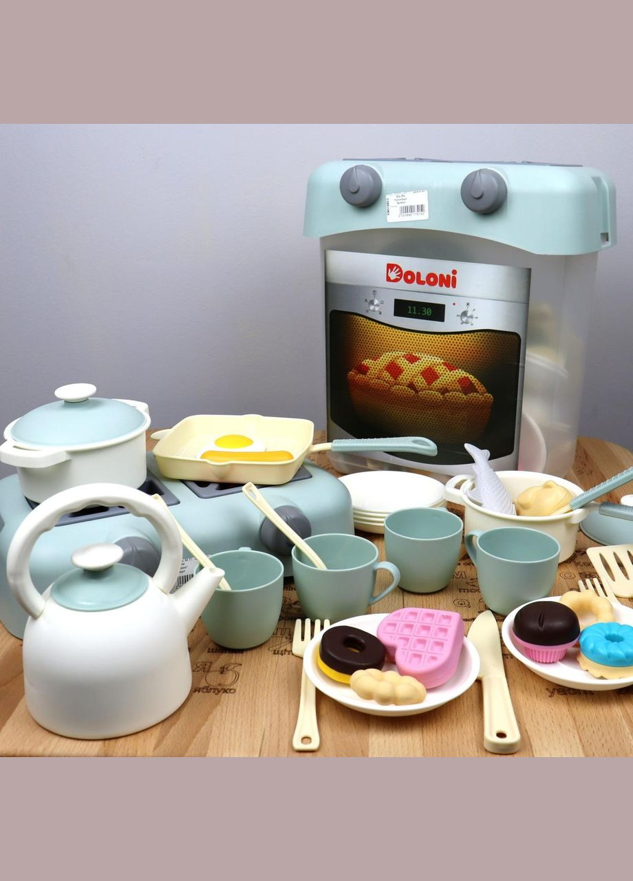 Игровая Детская Кухня Бокс с посудой 34 предмета Doloni (333340842)