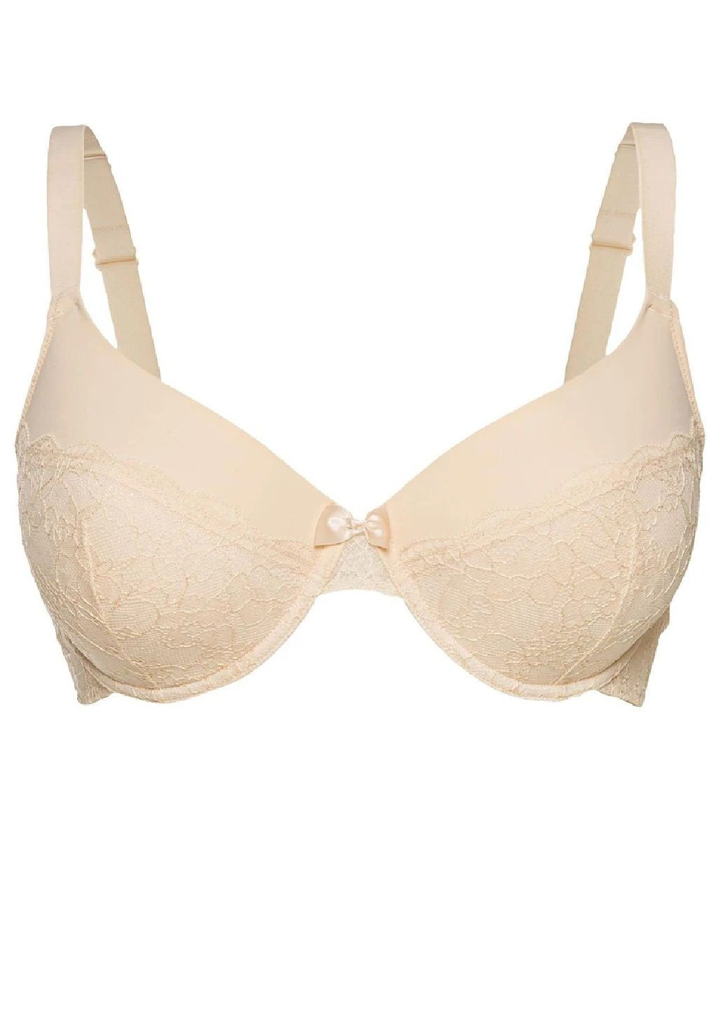 Бежевый бюстгальтер кружевной Esmara с косточками