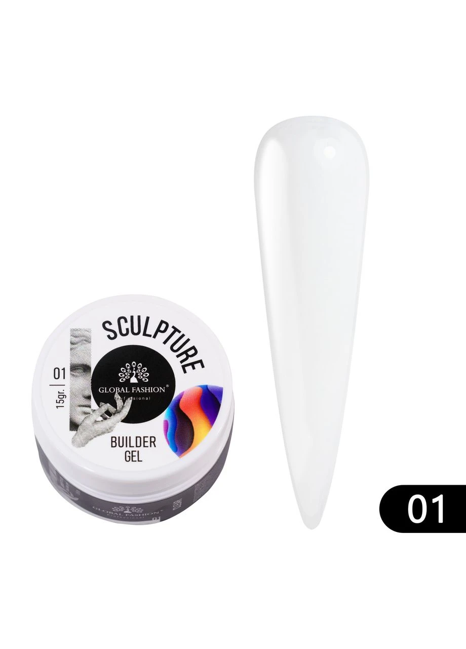 Скульптурный гель «SCULPTURE BUILDER GEL» № 01, 15 гр ( ) Global Fashion (376993925)