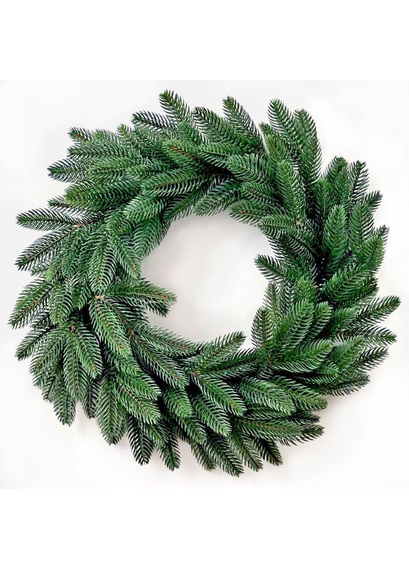 Венок хвойный рождественский Classic литой d-50 см зеленый HVOYA (370161840)