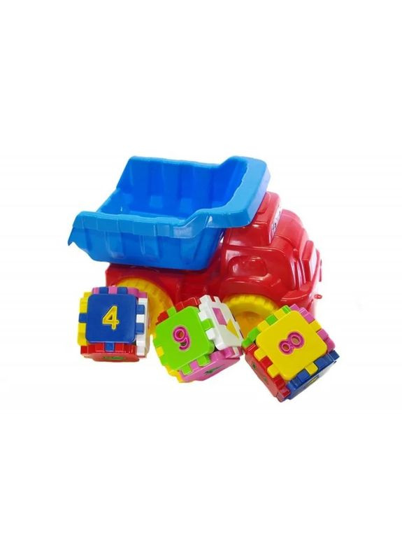 Детский игровой песочный набор 013585 с развивающим кубиком Красный с голубым Doloni (365640419)