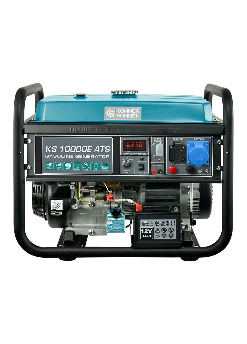 Генератор бензиновый 7.5/8 кВт Konner&Sohnen KS 10000E ATS (397070418)