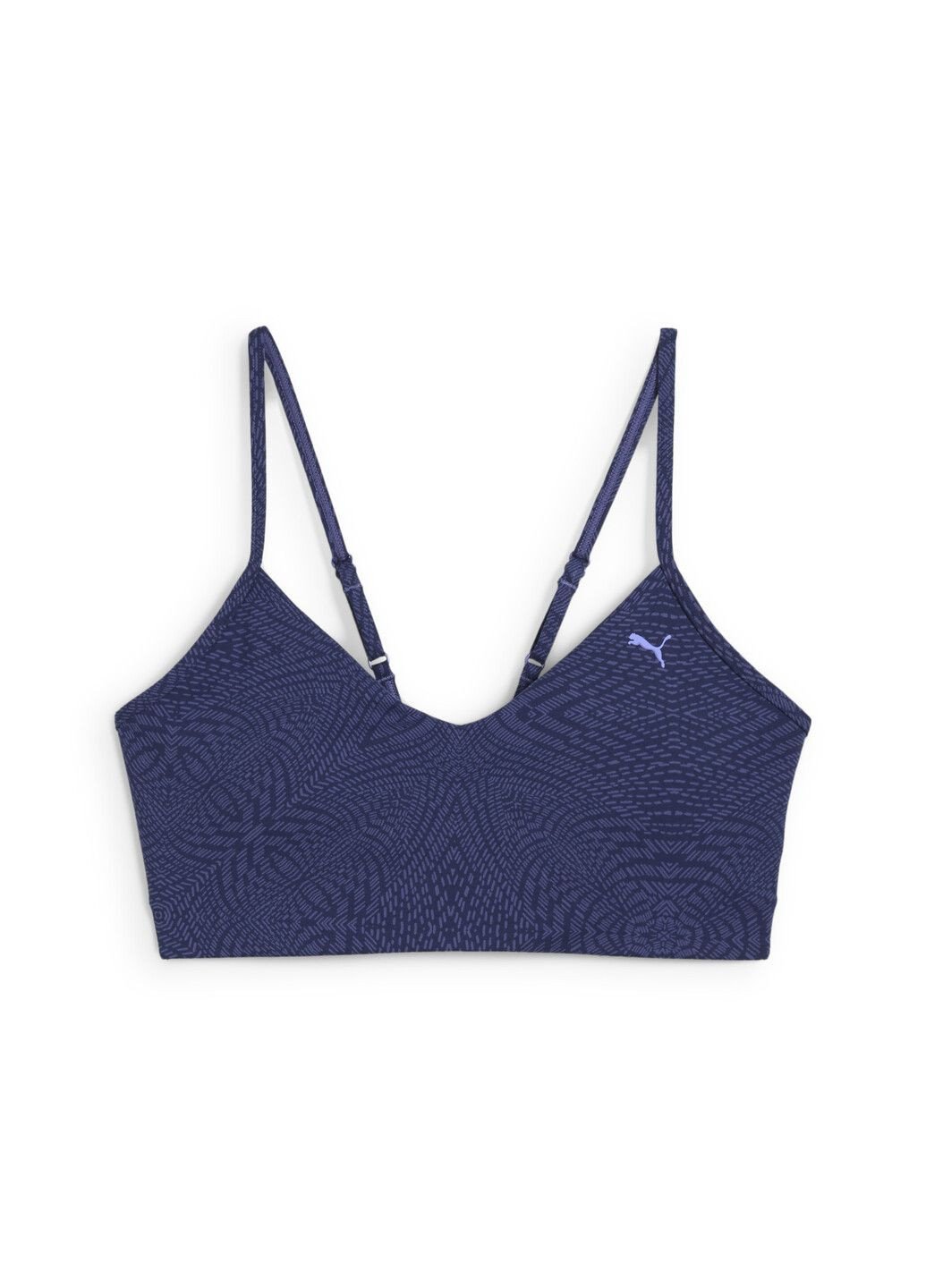 Синий спортивный бра move cloudspun aop bra women Puma полиэстер, эластан