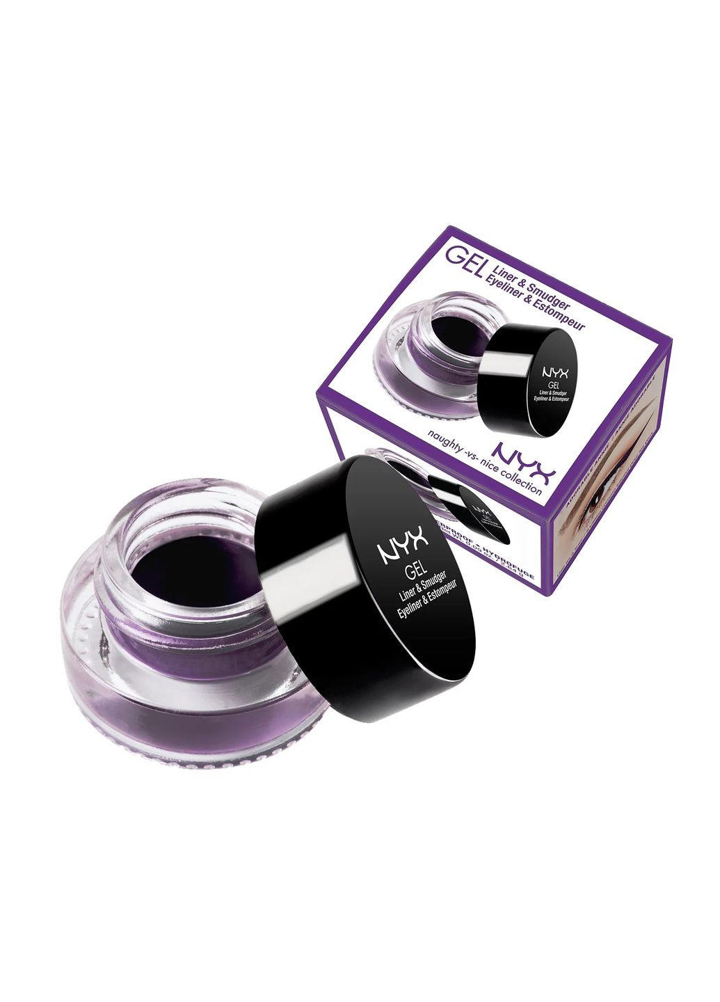 Гелева підводка Gel Liner and Smudger (3 г) Annie Violet purple (GLAS06) NYX Professional Makeup (279364290)