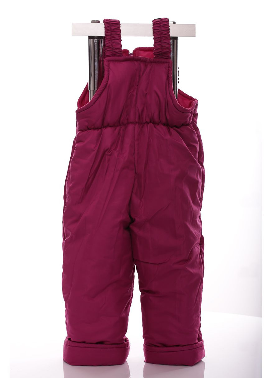 Рожевий зимній комбінезон на синтепоні для дівчинки класика темно-рожевий 86 см (28675) BABYKROHA