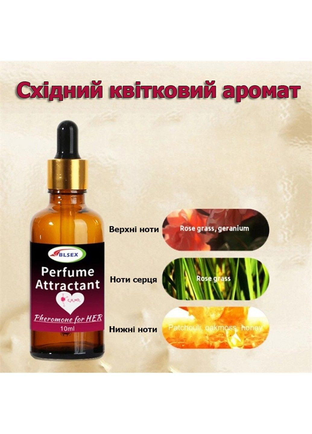 Парфюмерный аттрактант с феромонами для женщин BLSEX Perfume Attractant for HER (10 мл) CrazyLife (367904456)