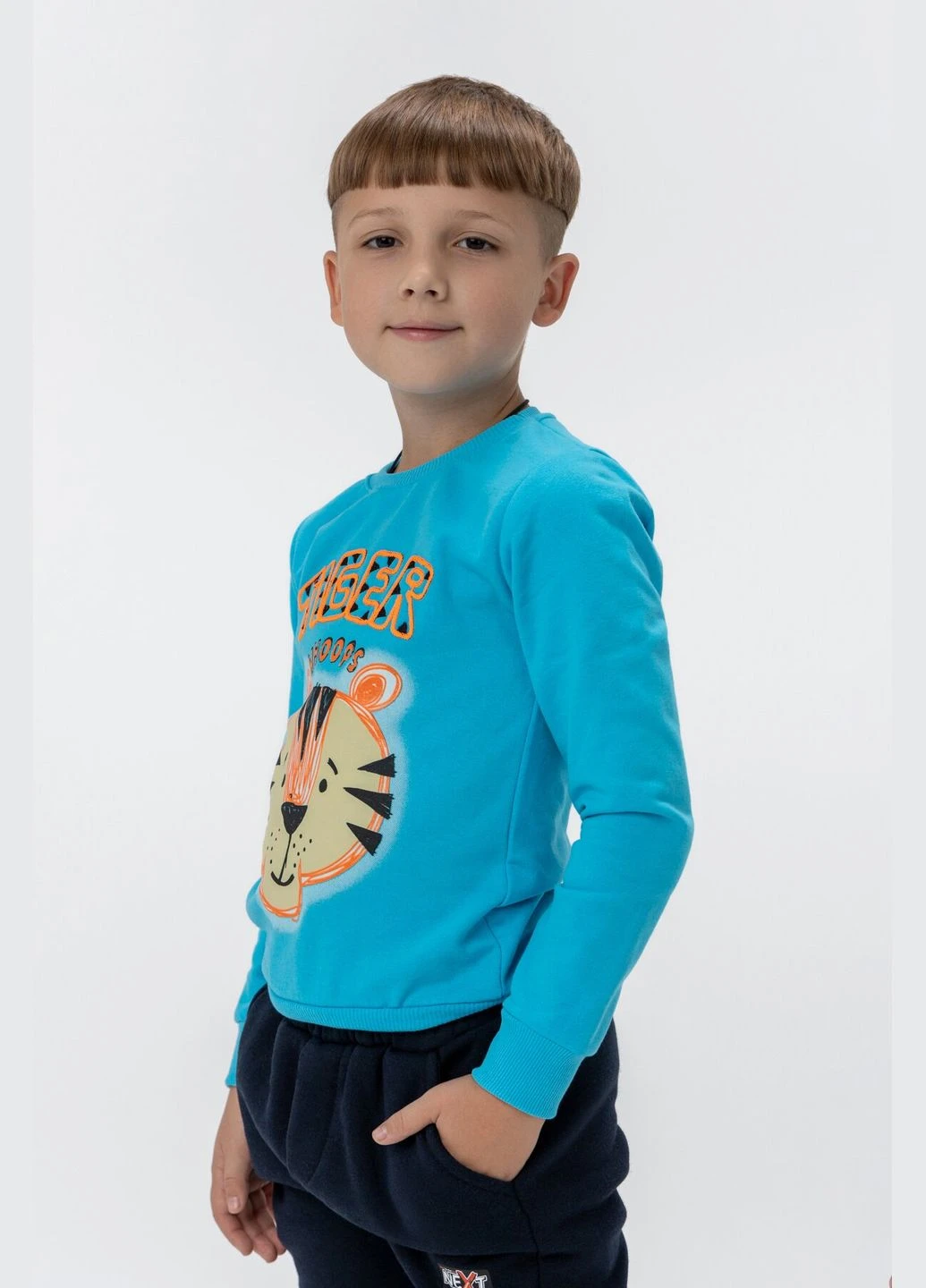 Baby Show світшот з принтом 7128 98 (2000990104977w) shop (2000990104977) блакитний