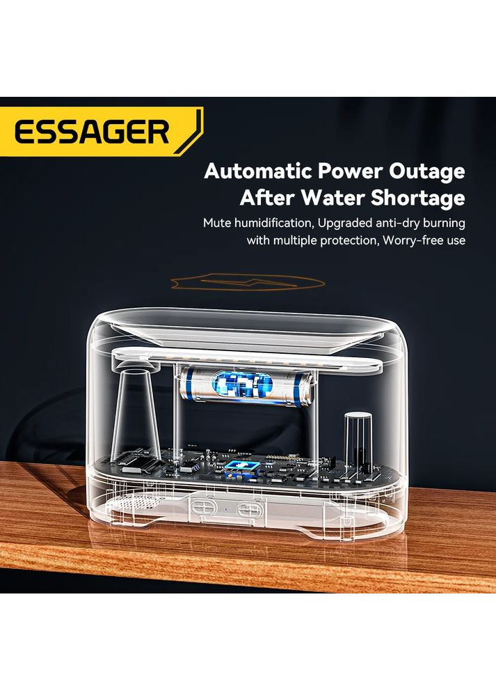 Увлажнитель воздуха Flame Aromatherapy Humidifier Black Essager (368698359)