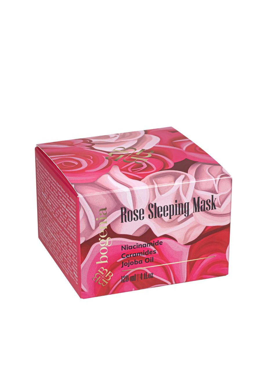 Маска для шкіри обличчя нічна зволожуюча Rose Sleeping Mask BG328(001) Bogenia (355313071)