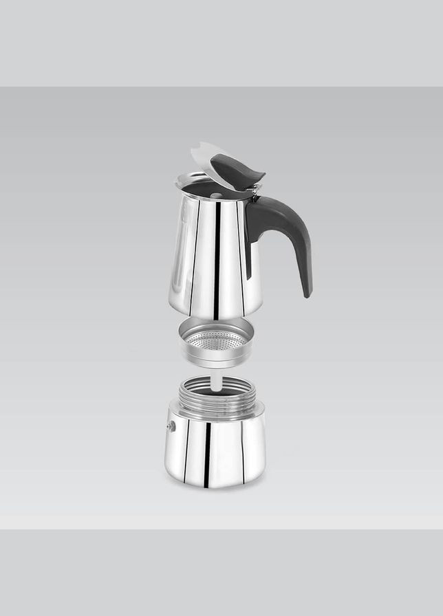 Кофеварка нержавеющая гейзерная сталь 300 мл на 6 чашек (MR-1660-6) Maestro (334006507)