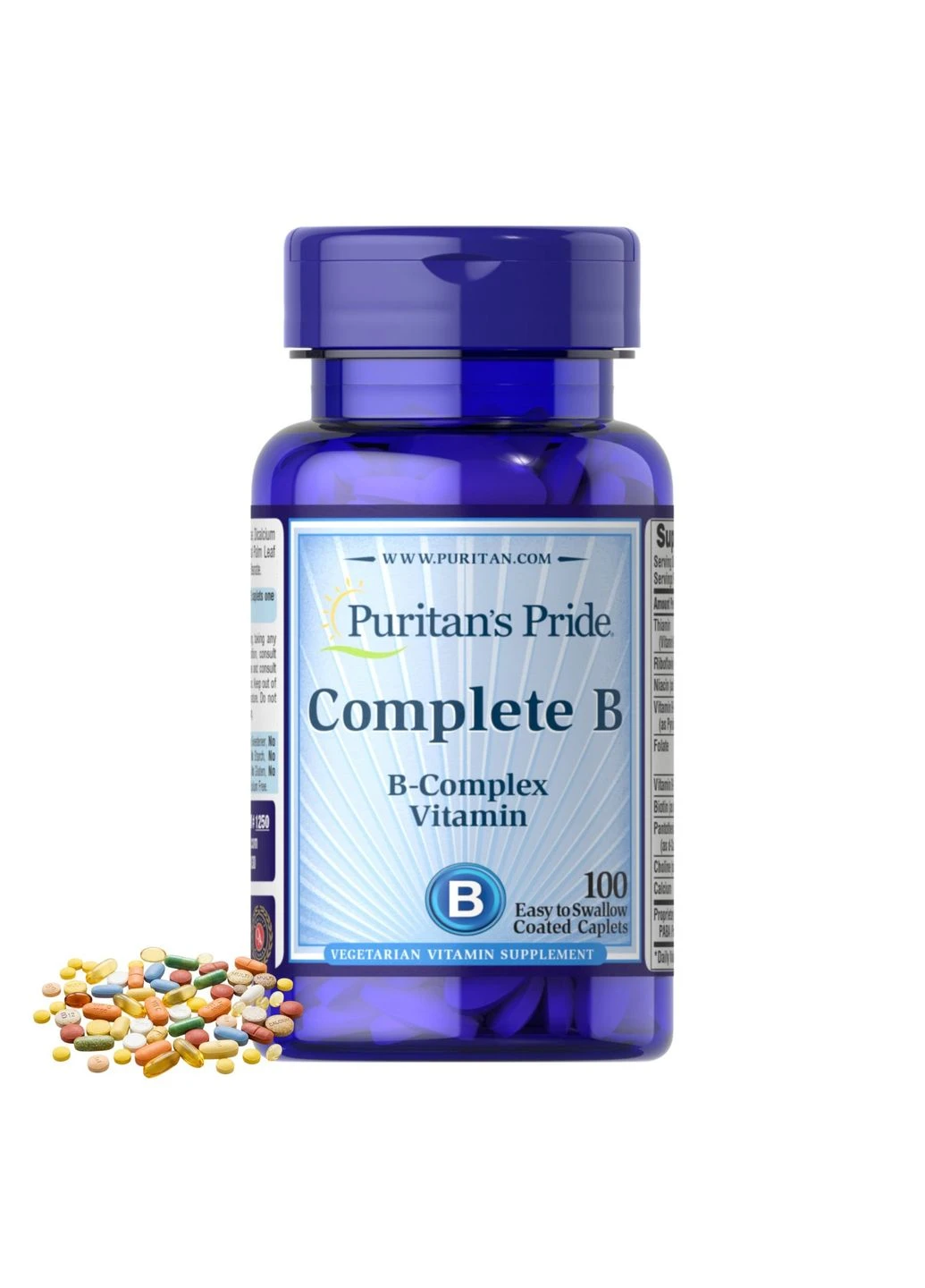 Комплекс вітамінів групи B (B Complex Vitamin) 100 капс. Puritans Pride (393252883)