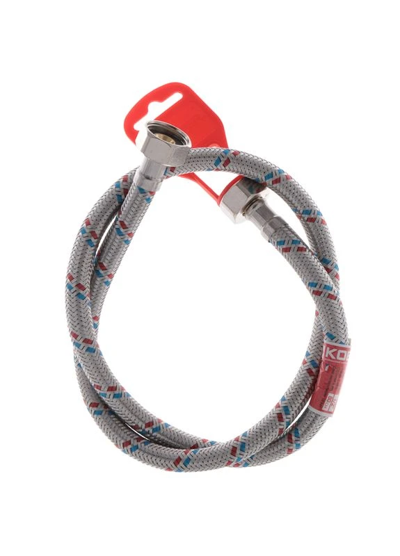 Гнучкий шланг для підключення води Гайка 1/2'' - Гайка 1/2'' (80 см) (KR0256) KOER (388162893)