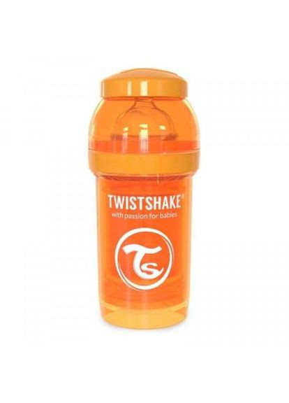 Пляшечка для годування Twistshake антиколиковая 180 мл, оранжевая (268143757)