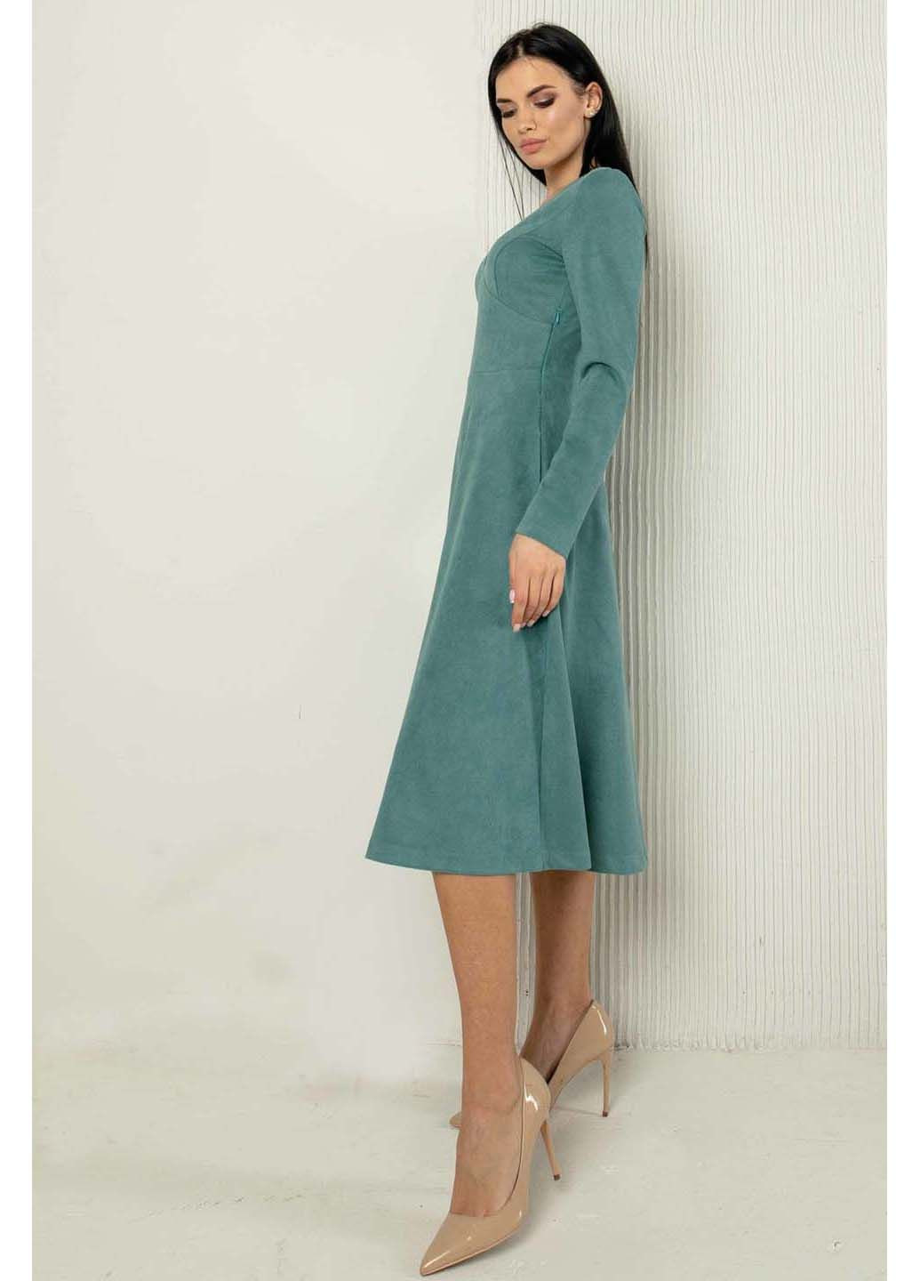 Комбинированное праздничный платье Ри Мари однотонное