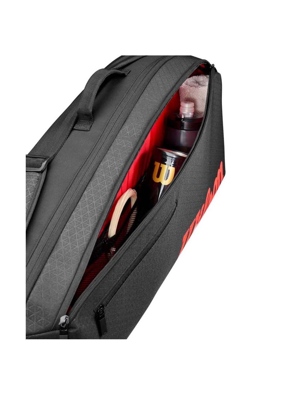 Чехол CLASH V3 3PK RACQUET BAG BLACK/INFRARED Wilson (367595263)