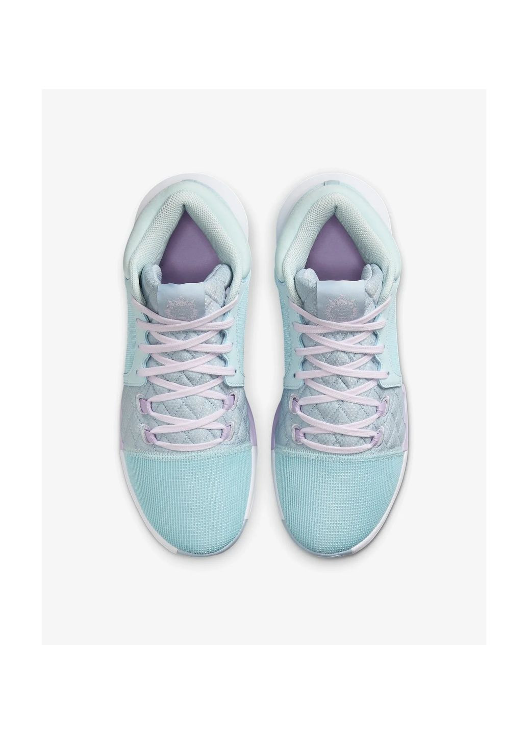 Блакитні всесезонні кросівки унісекс lebron witness 8 light blue Nike