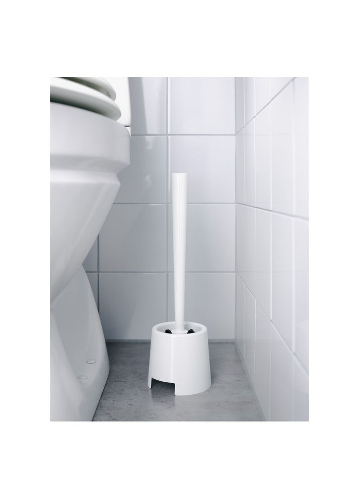 Щітка для туалету/тримач білий IKEA (272150004)