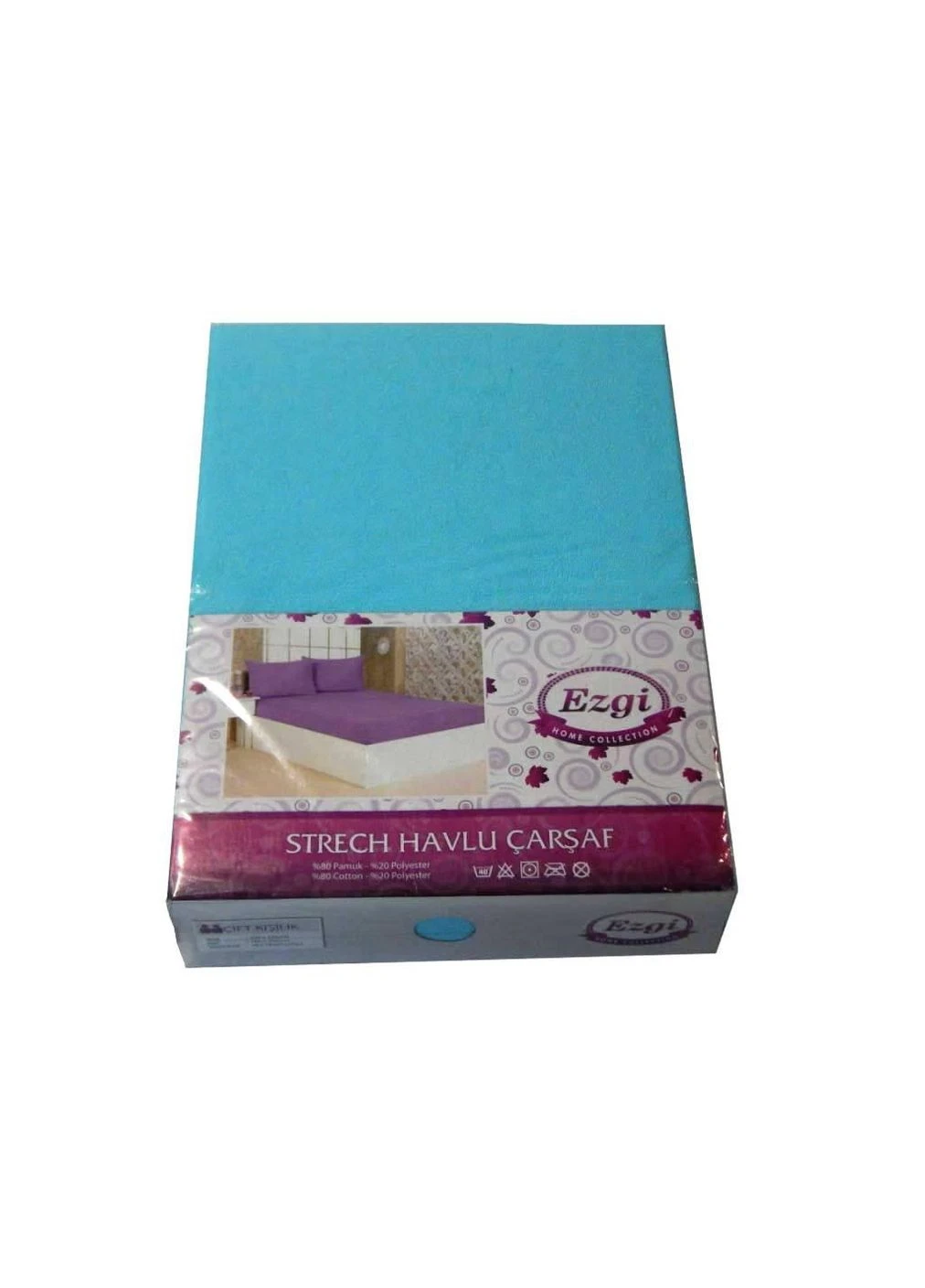Простыня махровая на резинке ТМ Uzay, Ezgi, Duygu, Sefa, ESV, белый, No Brand (380927971)