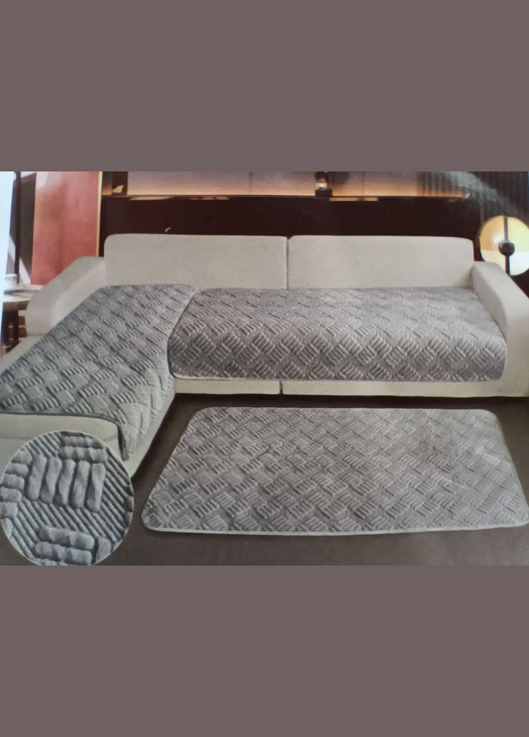 Накидки-дивандеки покривало чохол на диван та крісла, натяжна накидка універсальна на 3 полотна. RW (327424829)