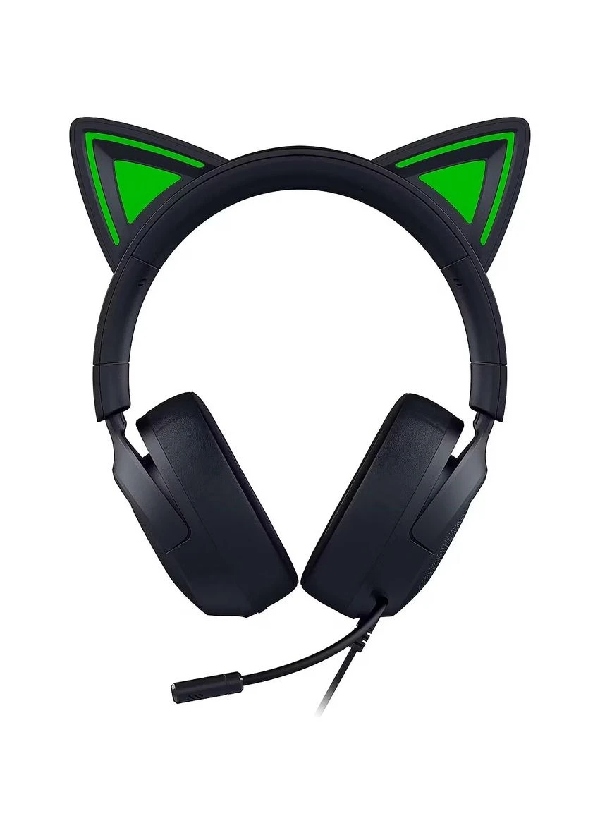 Гарнітура дротова 40 мм чорна 1,3 м з котячими вушками Razer (388418580)