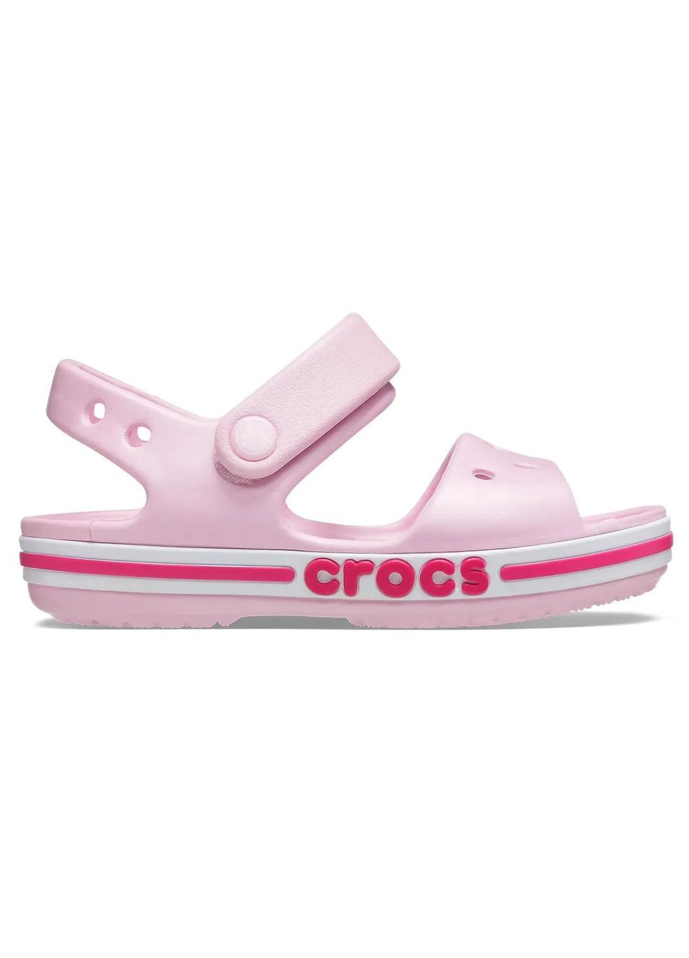 Розовые повседневные сандалии bayaband sandal 10-27-17.5 см ballerina pink 205400 Crocs