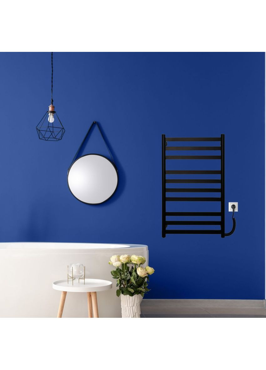 Полотенцесушитель электрический с кнопкой матовый 790*490 Carino MIA (365596152)