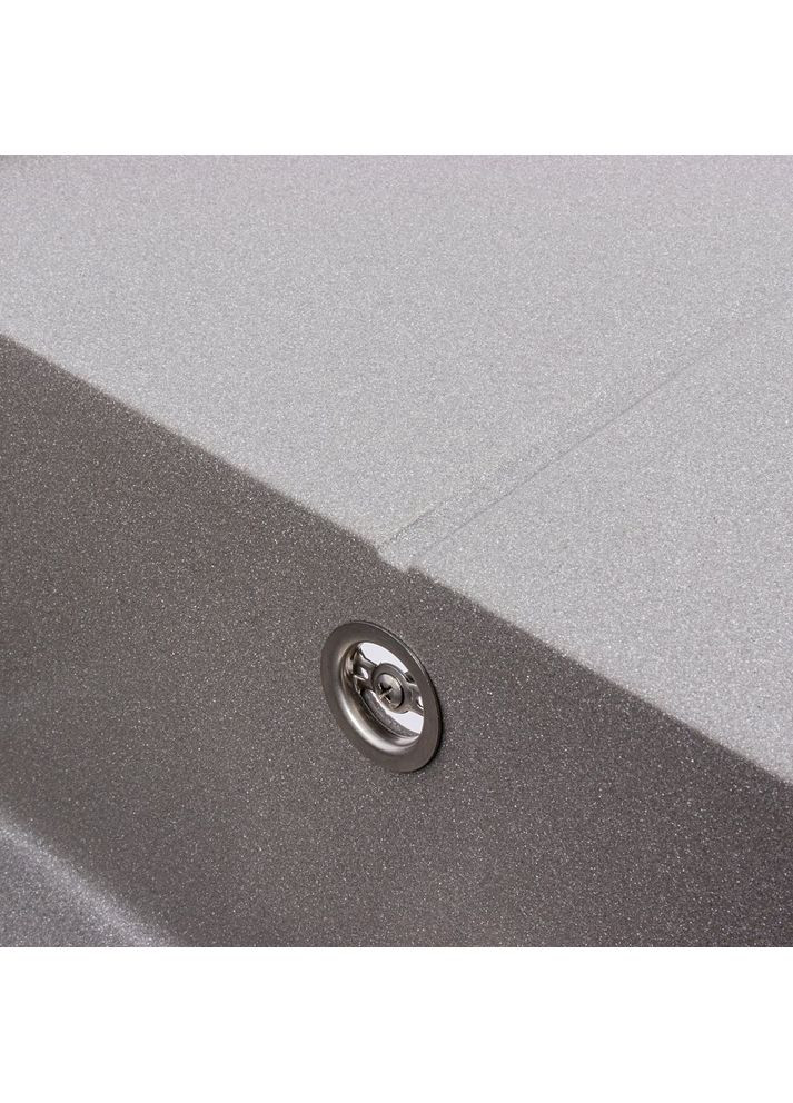 Гранитная мойка для кухни CRIPTA 6550 матовая Серый Мусон Valeso (358059898)