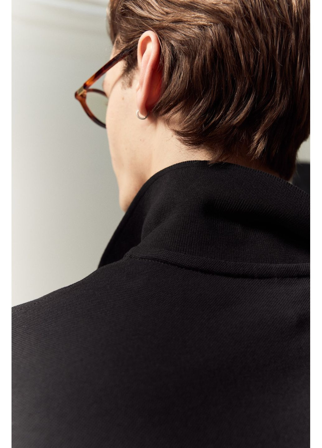 Черная футболка поло H&M