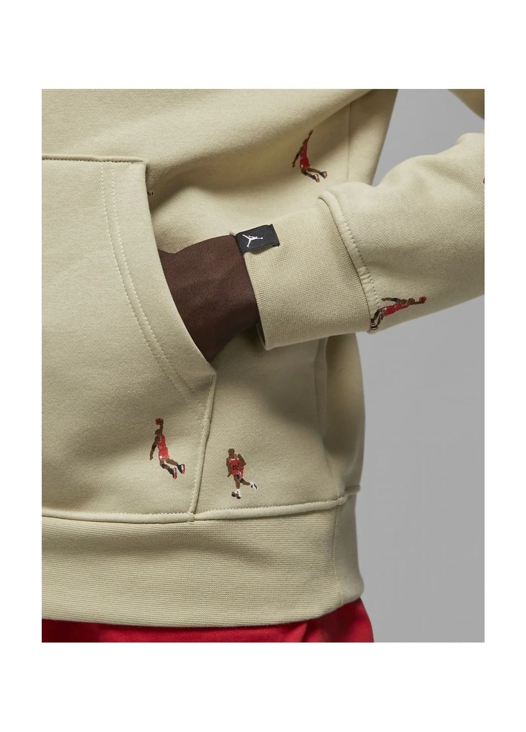 Худи мужские Mj Essential Fleece Pullover Beige Dv9392-206 Air Jordan (364662373)