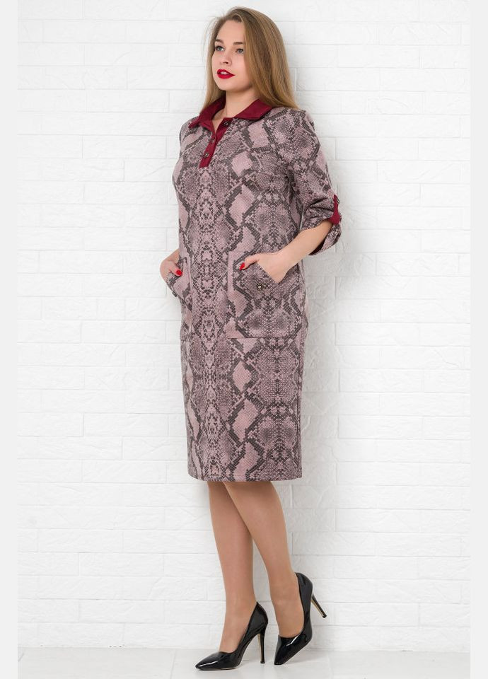 Бордова плаття 14220 Alenka Plus