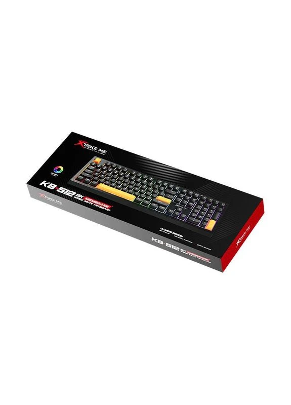 Клавиатура проводная KB-512 BK RGB, черная XTRIKE ME (364630006)
