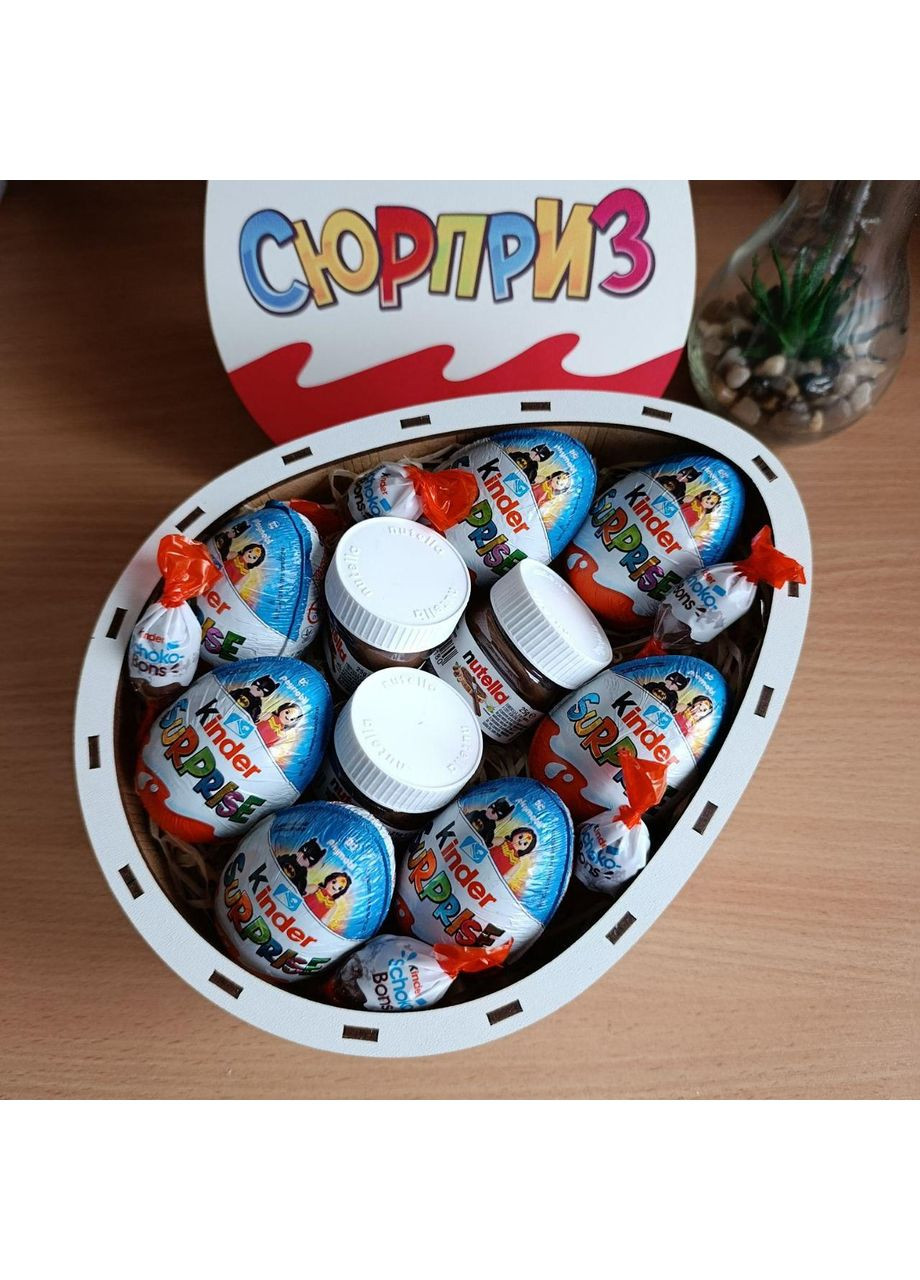 Подарунковий бокс з кіндерами для дівчини або дитини на новий рік великдень день народження (ar324) No Brand (370777023)