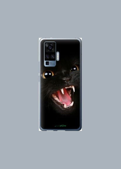 Чехол на Vivo X50 Pro Чёрная кошка "932u-1956-2448" Endorphone (380372789)