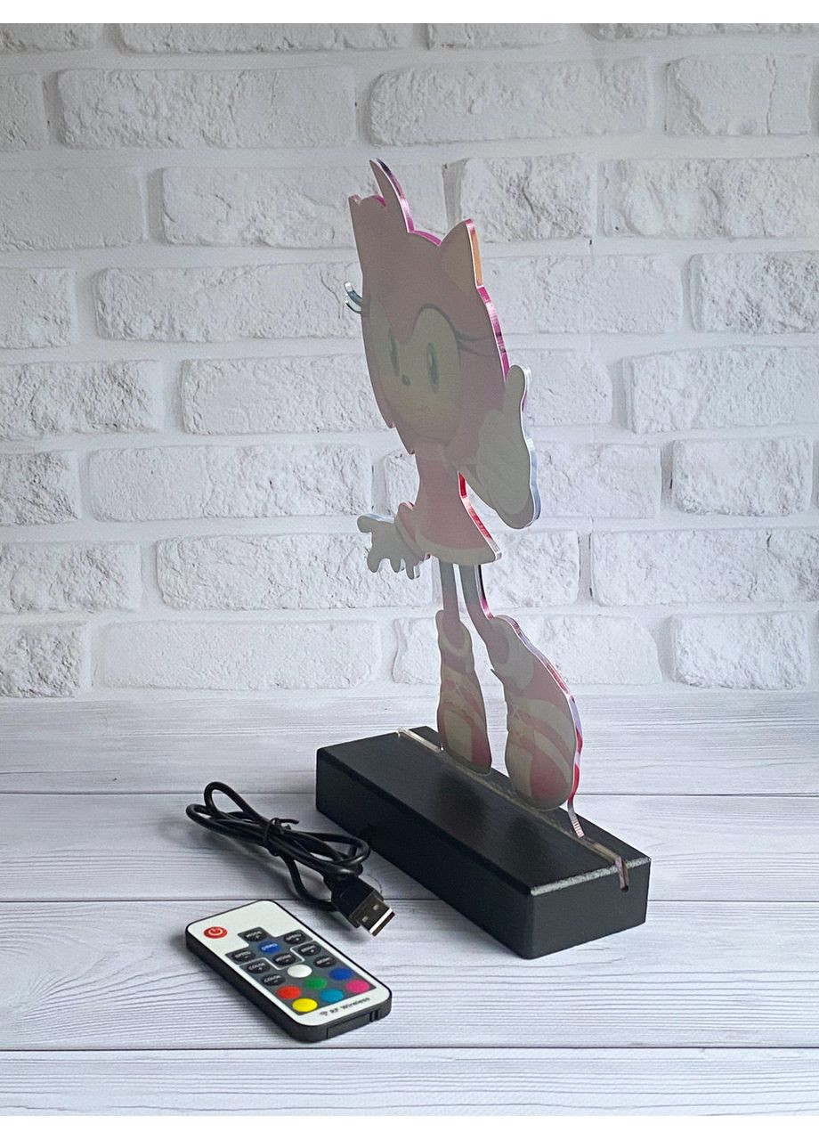 Детский ночник Ежиха Эми Роуз на чёрной подставке Creative (355396996)