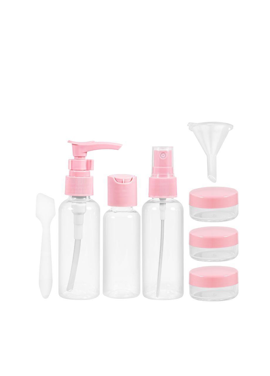 Дорожный набор флаконов для косметики и парфюмерии, 8 предметов. No Brand (306456004)