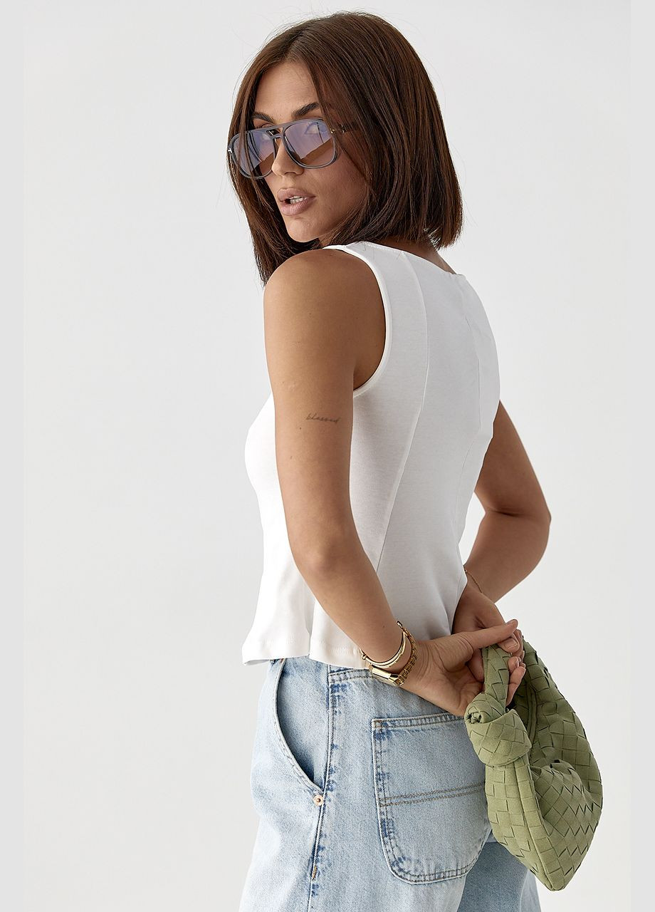 Трикотажний розкльошений топ Lurex (336678778)